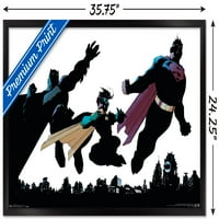 Képregény-Batman-Robin-Superman-Trió Fali Poszter, 22.375 34