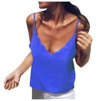 SDJMa Női új nyári szexi csipke V-nyakú Egyszínű Harisnyatartó ing felső mellény ing