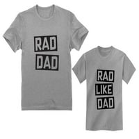 Rad Apa-Rad, mint apa illő apa & fia állítsa vicces apa & nekem megfelelő ing Apa szürke kis fia szürke 3t