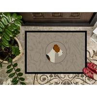 Carolines Treasures CK2185MAT Fo Terrier a konyha ajtó szőnyeg, beltéri szőnyeg vagy kültéri üdvözlő szőnyeg lábtörlő