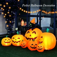 Gimorfújható tök kombinált Halloween dekoráció 7,5 láb hosszú W LED -es lámpák